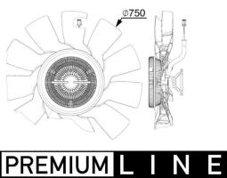 Fan, engine cooling MAHLE CFF517000P