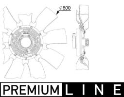 Fan, engine cooling MAHLE CFF518000P