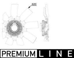 Fan, engine cooling MAHLE CFF524000P