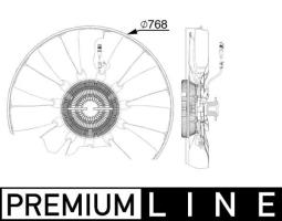 Fan, engine cooling MAHLE CFF526000P