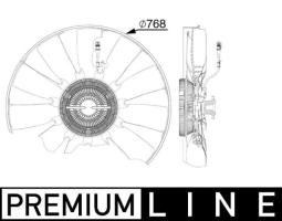 Fan, engine cooling MAHLE CFF527000P