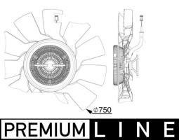 Fan, engine cooling MAHLE CFF528000P