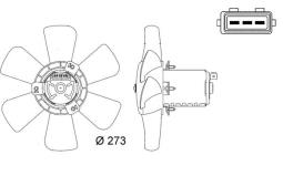 Fan, engine cooling MAHLE CFF7000S