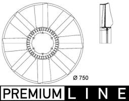 Fan Wheel, engine cooling MAHLE CFW23000P