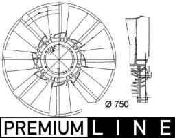 Fan Wheel, engine cooling MAHLE CFW34000P