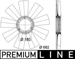 Fan Wheel, engine cooling MAHLE CFW47000P