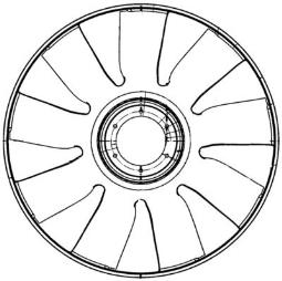 Fan Wheel, engine cooling MAHLE CFW66000P