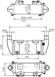 Oil Cooler, retarder Mahle CLC142000P