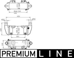 Oil Cooler, retarder Mahle CLC142000P