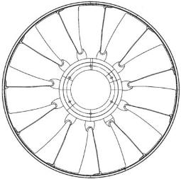 Fan Wheel, engine cooling MAHLE CFW80000P