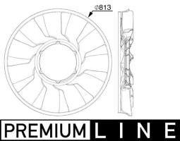 Fan Wheel, engine cooling MAHLE CFW87000P