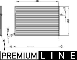 Low Temperature Cooler, charge air cooler MAHLE CIR26000P