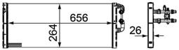 Low Temperature Cooler, charge air cooler MAHLE CIR18000P