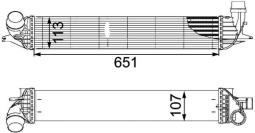 Charge Air Cooler MAHLE CI151000P