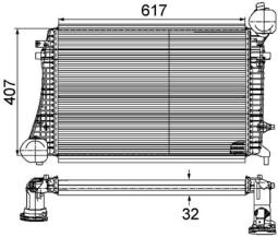 Charge Air Cooler MAHLE CI167000P