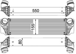 Charge Air Cooler MAHLE CI183000P