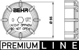 Cap, coolant tank Mahle CRTC1000P
