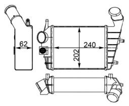 Charge Air Cooler MAHLE CI195000S