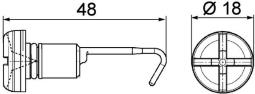 Bolt, radiator cap Mahle CRX49000P
