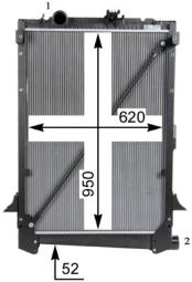 Radiator, engine cooling Mahle CR1047000S