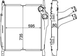 Charge Air Cooler MAHLE CI270000P