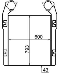 Charge Air Cooler MAHLE CI398000P