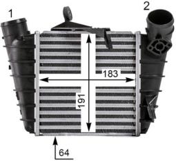 Charge Air Cooler MAHLE CI530000P