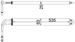 Oil Cooler, steering MAHLE CLC100000P