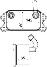 Oil Cooler, engine oil MAHLE CLC101000P