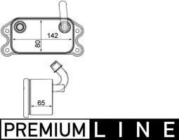 Oil Cooler, engine oil MAHLE CLC101000P