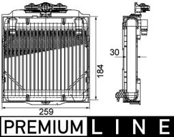 Oil Cooler, automatic transmission MAHLE CLC102000P