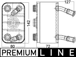 Oil Cooler, engine oil MAHLE CLC113000P