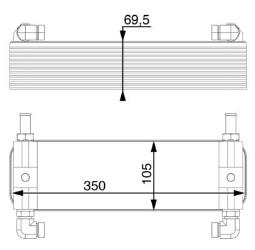 Oil Cooler, automatic transmission MAHLE CLC15000P