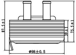 Oil Cooler, engine oil MAHLE CLC168000P