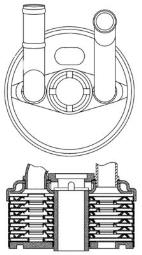 Oil Cooler, automatic transmission MAHLE CLC184000S