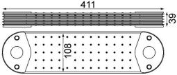 Oil Cooler, engine oil MAHLE CLC212000P
