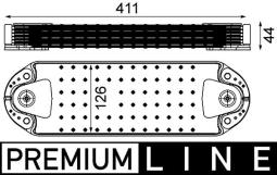 Oil Cooler, engine oil MAHLE CLC211000P