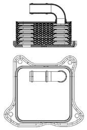 Oil Cooler, engine oil MAHLE CLC2000S