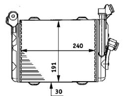 Oil Cooler, engine oil MAHLE CLC33000P