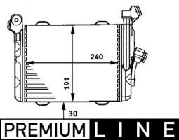 Oil Cooler, engine oil MAHLE CLC33000P