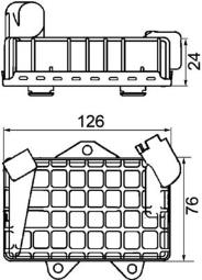 Oil Cooler, engine oil MAHLE CLC34000P