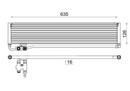 Oil Cooler, automatic transmission MAHLE CLC232000P