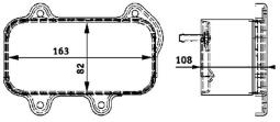 Oil Cooler, engine oil MAHLE CLC39000P