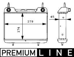 Oil Cooler, engine oil MAHLE CLC27000P