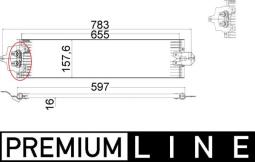 Oil Cooler, automatic transmission MAHLE CLC49000P