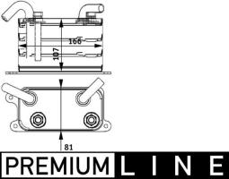 Oil Cooler, automatic transmission MAHLE CLC62000P