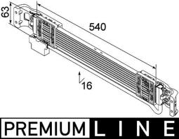 Oil Cooler, engine oil MAHLE CLC69000P