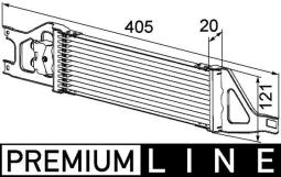 Oil Cooler, automatic transmission MAHLE CLC57000P