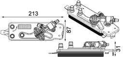 Oil Cooler, automatic transmission MAHLE CLC90000P