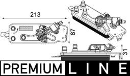 Oil Cooler, automatic transmission MAHLE CLC90000P